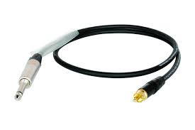 1/4" TS to RCA Mono Audio Cable