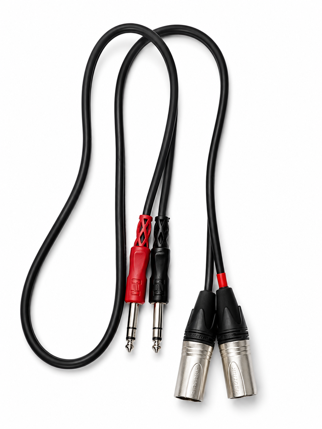 Dual XLR-F to Dual 1/4" TRS Audio Cable