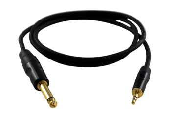 3.5mm TRS to 1/4" TS Guitar Cable 3 Foot